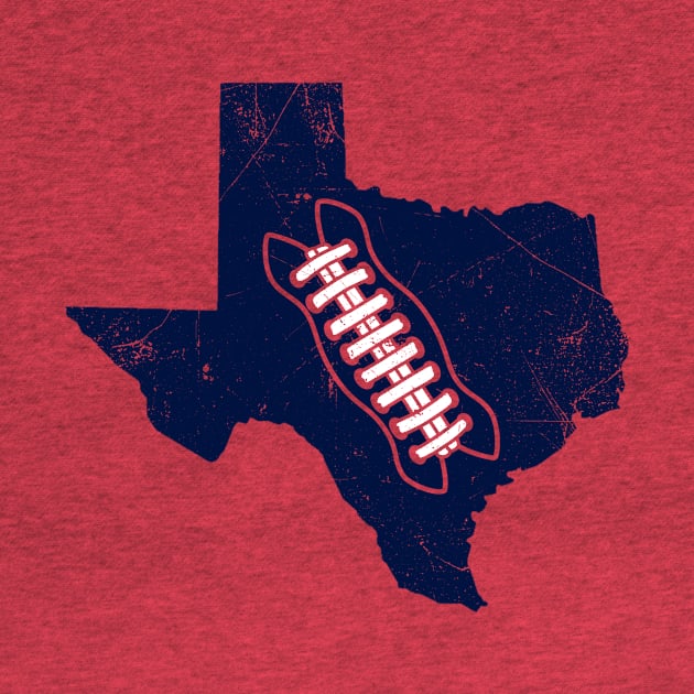 Texas Football, Retro - Red by KFig21